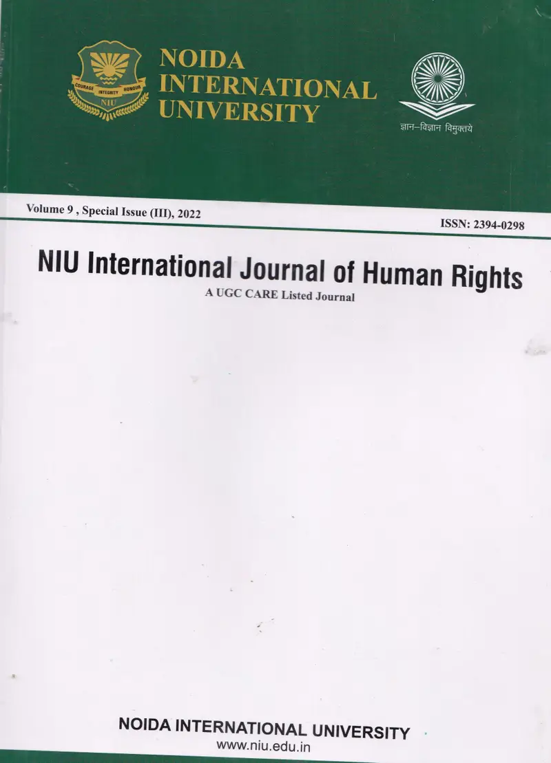 Noida International University Journal